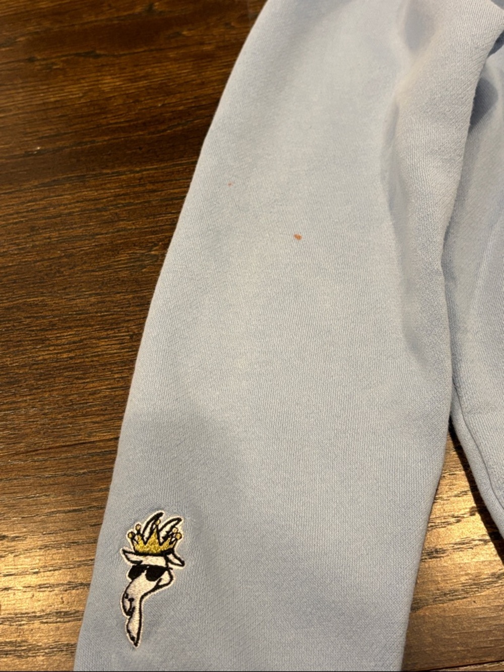 GOAT USA Boys Light Blue Pullover Hoodie Size Medium - Picture 3 of 5